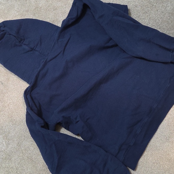 Fleo Dark Blue Hoodie with Pink Heart Design - Picture 3 of 3